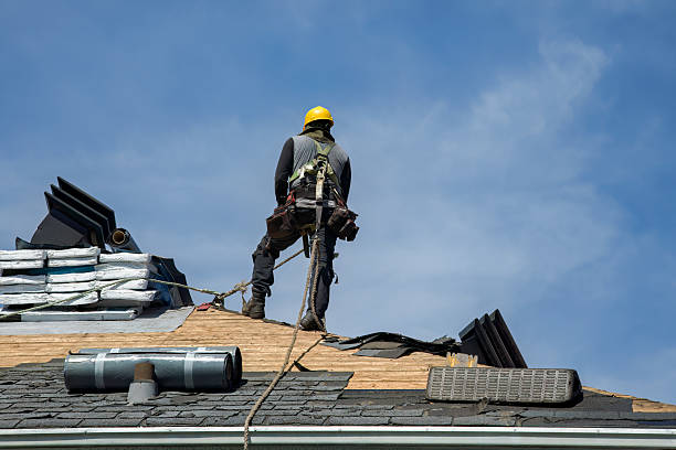 Professional Gutter Installation technician working in Monticello, GA